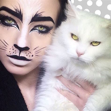 cat makeup halloween adult|realistic cat face makeup.